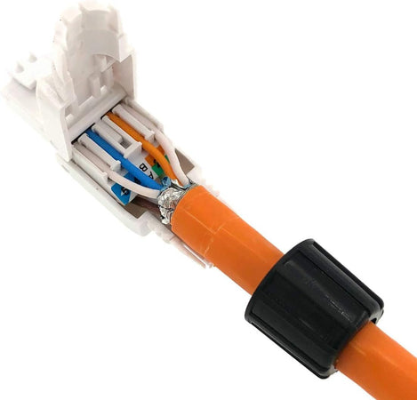 Plug Cat.6A RJ45 UTP Toolless con Copriconnettore