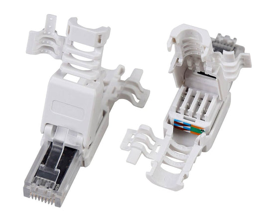 Plug Cat.6A RJ45 UTP Toolless con Copriconnettore