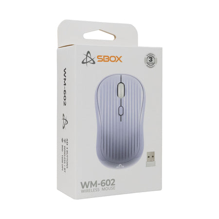 Mouse Ottico Wireless 1600 Dpi 4D Viola, WM-602VL