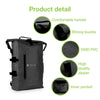 Zaino Impermeabile 25L Roll-Top con Tracolla Regolabile Nero