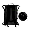 Zaino Impermeabile 25L Roll-Top con Tracolla Regolabile Nero