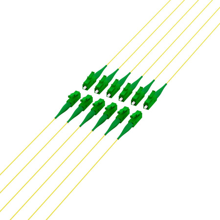 Pigtail Fibra Ottica Monomodale OS2 LC/APC G652D 2m Giallo