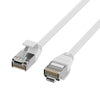 Cavo di Rete Patch in Rame Cat.6A U/FTP TPE 4mm Ultraflex Bianco 0,5m