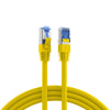 Cavo di Rete Patch in Rame Cat.6A S/FTP TPE Cat.7 Ultraflex Giallo 0,15m