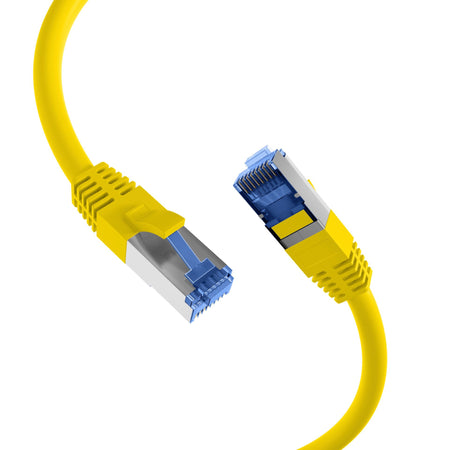 Cavo di Rete Patch in Rame Cat.6A S/FTP TPE Cat.7 Ultraflex Giallo 0,15m