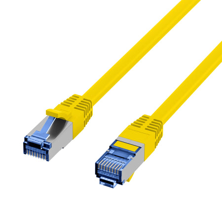 Cavo di Rete Patch in Rame Cat.6A S/FTP TPE Cat.7 Ultraflex Giallo 0,15m