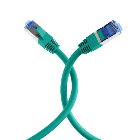 Cavo di Rete Patch in Rame Cat.6A S/FTP TPE Cat.7 Ultraflex Verde 1m
