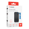 Pocket SSD Portachiavi con Attacco per Cavo USB-C&trade 1TB Nero Blu
