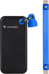 Pocket SSD Portachiavi con Attacco per Cavo USB-C&trade 1TB Nero Blu