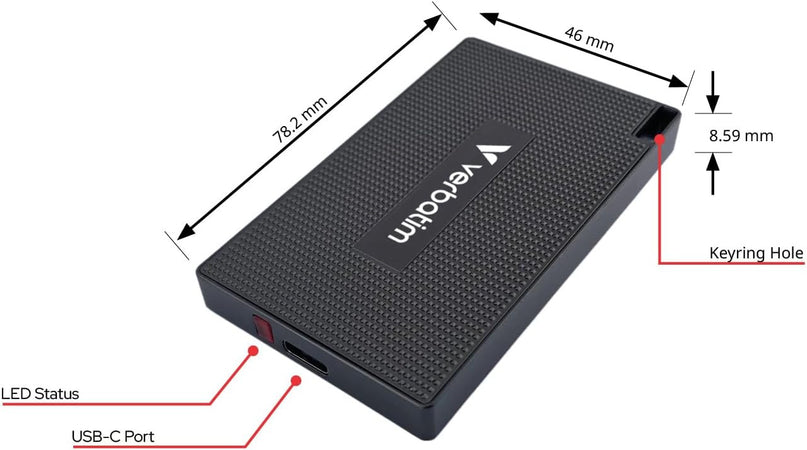Metal Mini SSD USB-C&trade 3.2 Gen 2x2 512 GB