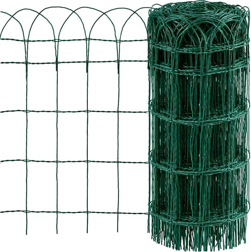 RETE RECINZIONE ZINCATA ELETTROSALDATA PLASTICATA 25 MT X 40 CM ALTA FER 29810