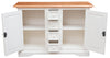 Biscottini Credenza Country 135x45x92 Biscottini Tiglio Bianco Anticato Piano Naturale