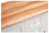 Biscottini Credenza Country 135x45x92 Biscottini Tiglio Bianco Anticato Piano Naturale