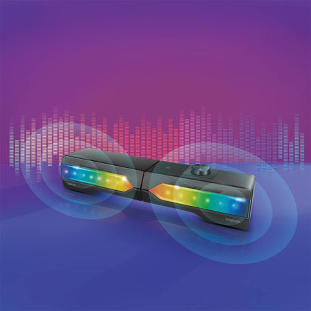 2 in 1 Gaming Sound System Soundbar e Speakers Bluetooth v5.0 Illuminazione RGB