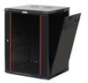 Armadio Rack 19'' a muro 15 unità sezione unica prof. 600mm Nero