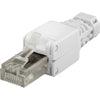 Plug Cat.6A RJ45 UTP Toolless con Copriconnettore