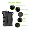 Zaino Impermeabile 25L Roll-Top con Tracolla Regolabile Nero