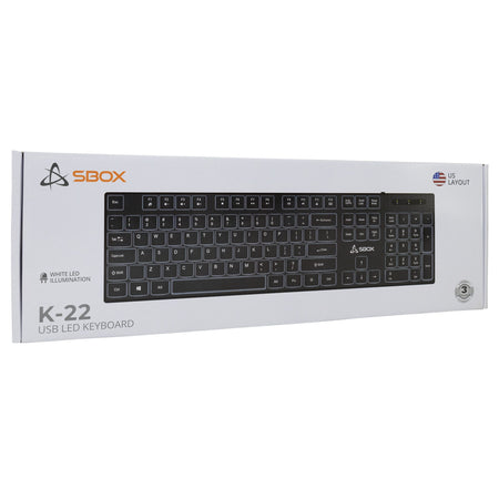 Tastiera 105 Tasti USB Layout Americano, colore Nero