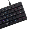 Tastiera Gaming USB-C&trade 62 Tasti con Retroilluminazione LED RGB e 19 Effetti Luce
