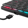 Tastiera Gaming USB-C&trade 62 Tasti con Retroilluminazione LED RGB e 19 Effetti Luce