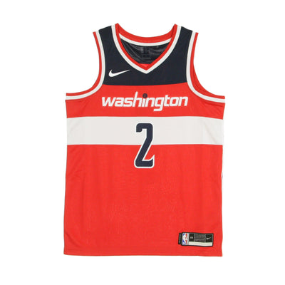 NIKE NBA Canotta Basket Uomo Nba Swingman Jersey Icon Edition 2020 No 2 John Wall Waswiz University Red/college Navy da uomo