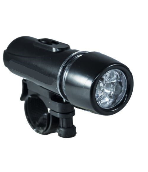Luci led bici lampada bicicletta 5 led fanalino sicurezza colore nero bc 31