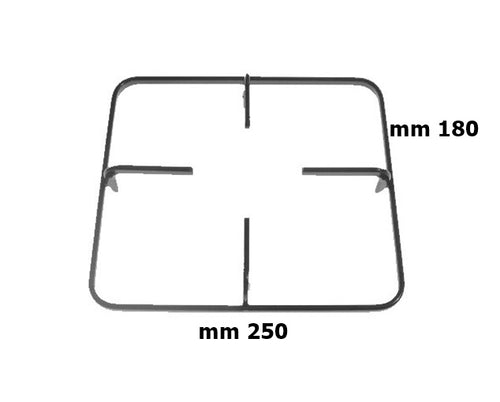 Star griglia griglie 1 fuoco mm 250 x 212 piattina nera cucina gas p 5557