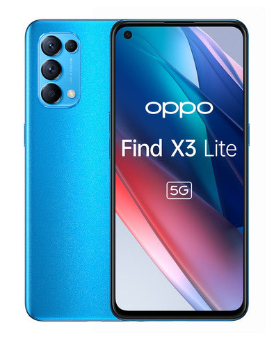 OPPO Find X3 Lite Smartphone 5G, Qualcomm 765G, Display 6.43'' FHD+AMOLED, 4 Fotocamere 64MP, RAM 8GB ESPANDIBILE FINO A 13GB+RO