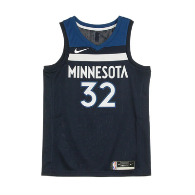 NIKE NBA Canotta Basket Uomo Nba Swingman Jersey Icon Edition 2020 No 32 Karl-anthony Towns Mintim College Navy da uomo