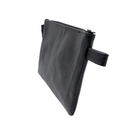 Checco Bis - Pochette da Uomo Nera In Vera Pelle