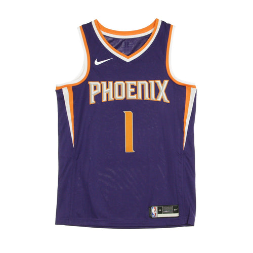 NIKE NBA Canotta Basket Uomo Nba Swingman Jersey Icon Edition 2020 No 1 Devin Booker Phosun New Orchid/white da uomo
