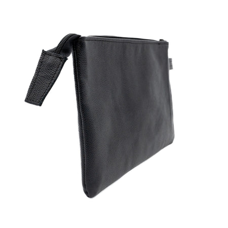Checco Bis - Pochette da Uomo Nera In Vera Pelle