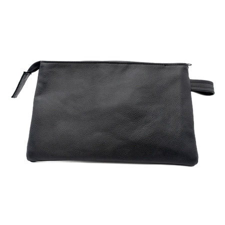 Checco Bis - Pochette da Uomo Nera In Vera Pelle