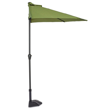 Ombrellone Mezzaluna a parete salvaspazio "Kalife" in alluminio verniciato a polvere per giardino e balcone Ø 270 cm