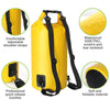 Sacca Impermeabile 20L Dry Bag con Tracolla Regolabile Giallo