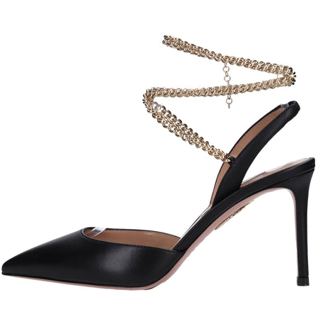 Aquazzura Scarpe con Tacco Nero da donna