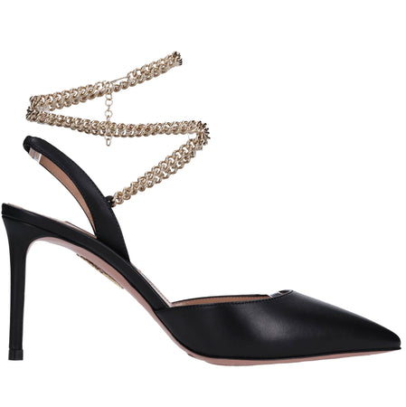 Aquazzura Scarpe con Tacco Nero da donna