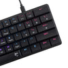 Tastiera Gaming USB-C&trade 62 Tasti con Retroilluminazione LED RGB e 19 Effetti Luce