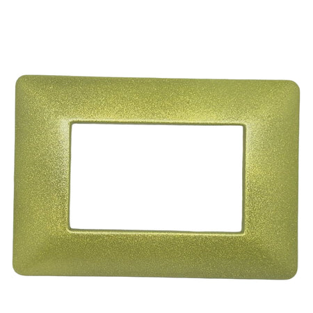 PLACCHE COMPTIBILI MATIX GIALLO MONKEY METALLIZZATO IN ABS PER SCATOLE RETTANGOLARI SERIE LUXURY