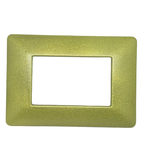 PLACCHE COMPTIBILI MATIX GIALLO MONKEY METALLIZZATO IN ABS PER SCATOLE RETTANGOLARI SERIE LUXURY