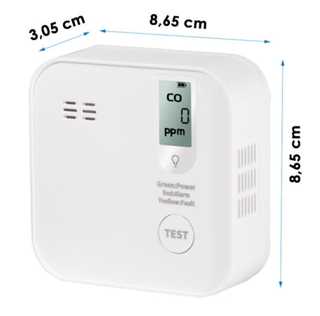 Rilevatore di Monossido di Carbonio 85 dB Batteria Litio Durata 10 anni