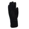 Gloves - Guanti Donna Nero Camoscio in vero montone Shearling - Pelo Nero