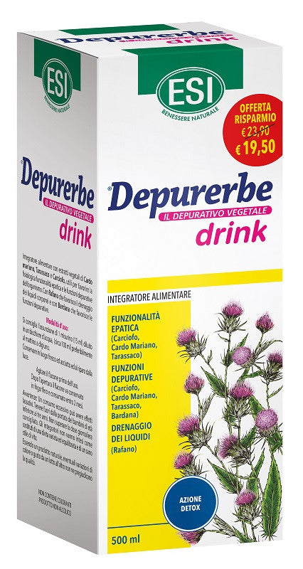 Esi Depurerbe per la funzionalità epatica e depurativa 500ml
