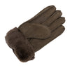 Gloves - Guanti Donna Cuoio Camoscio in vero montone Shearling - Pelo Testa di Moro