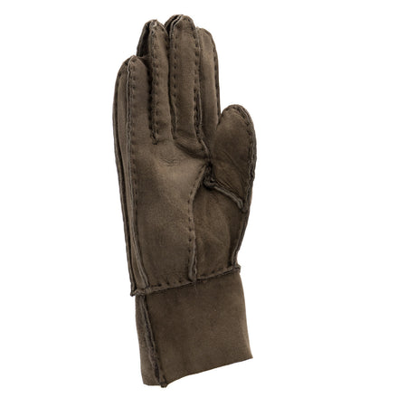 Gloves - Guanti Donna Cuoio Camoscio in vero montone Shearling - Pelo Testa di Moro