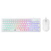 Kit Tastiera 101 Tasti e Mouse USB 7200 Dpi Bianco, ORCA