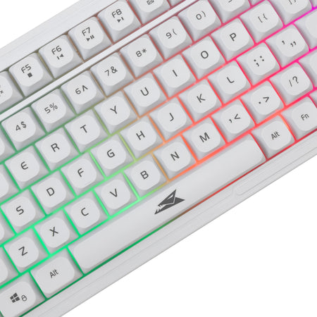 Kit Tastiera 101 Tasti e Mouse USB 7200 Dpi Bianco, ORCA