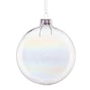 Palline in vetro Bolla Bianca tinta unita per albero di Natale moderno