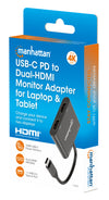 Adattatore USB-C&trade PD a Doppio Monitor HDMI per Laptop e Tablet