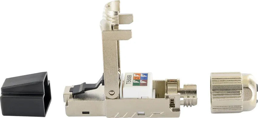 Plug RJ45 Cat.8 Schermato STP Tooless